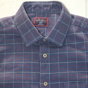 Untuckit Wrinkle Free Shirt Mens M Blue Boston Red Sox Blue Long Sleeve Button